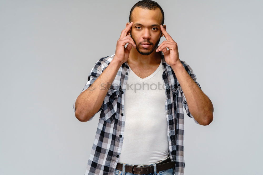 Similar – Confident attractive mulatto man in urban environment