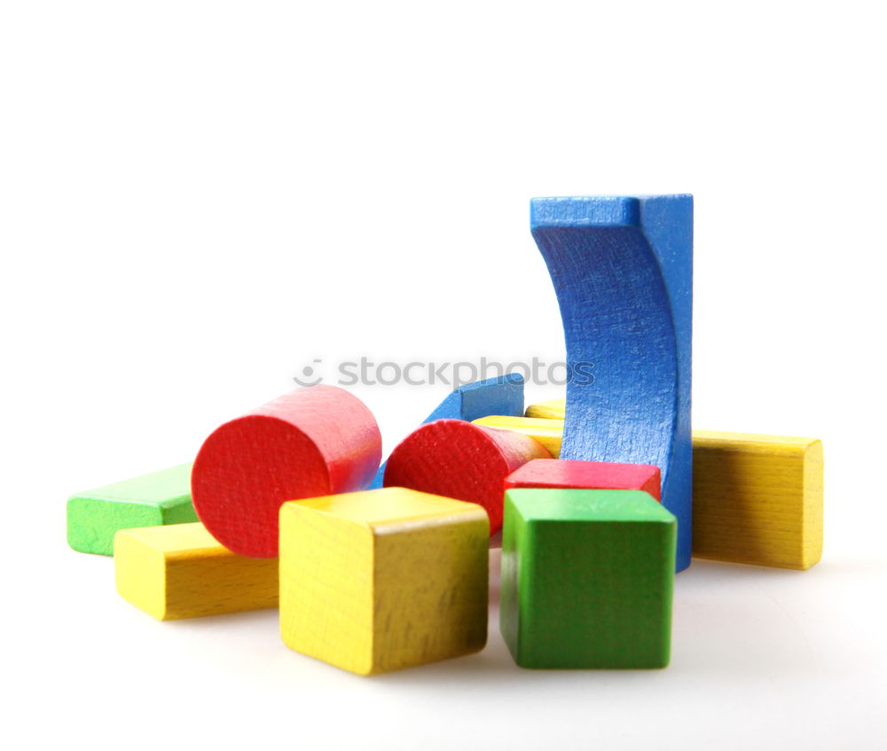 Similar – Image, Stock Photo Floating Plastic geometric cubes in the air. Construction toys