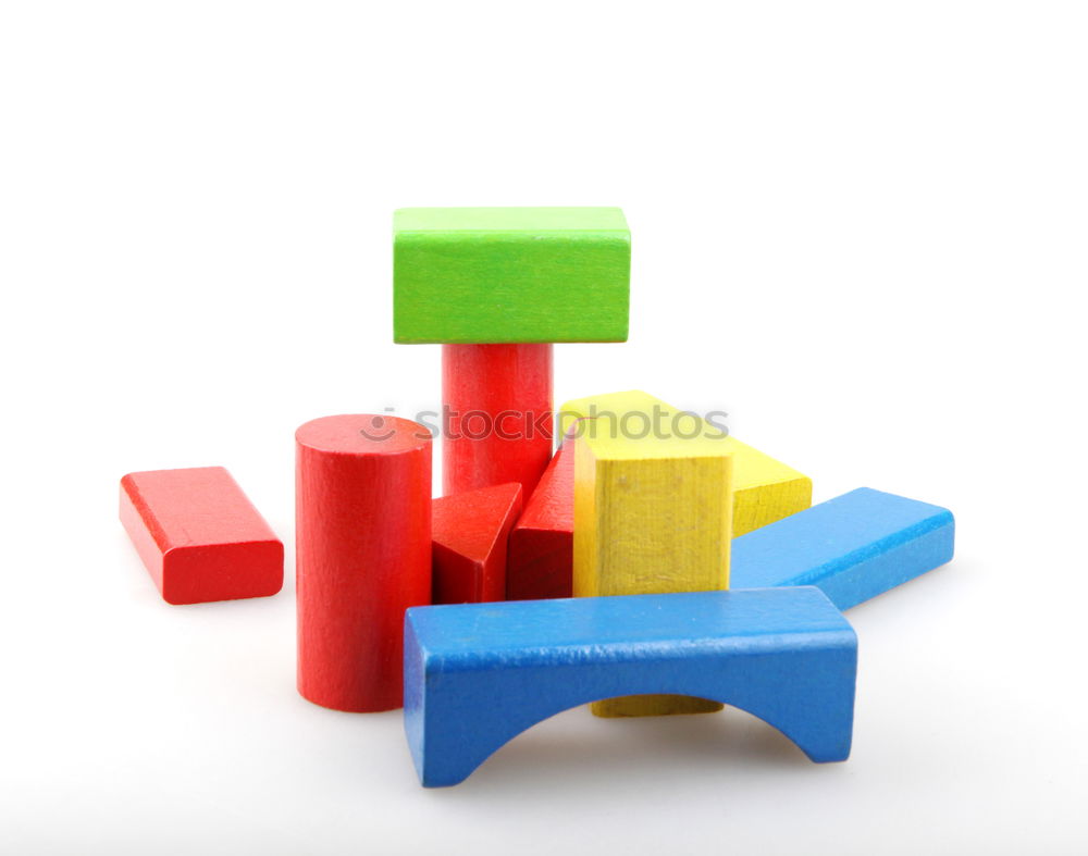 Similar – Image, Stock Photo Floating Plastic geometric cubes in the air. Construction toys