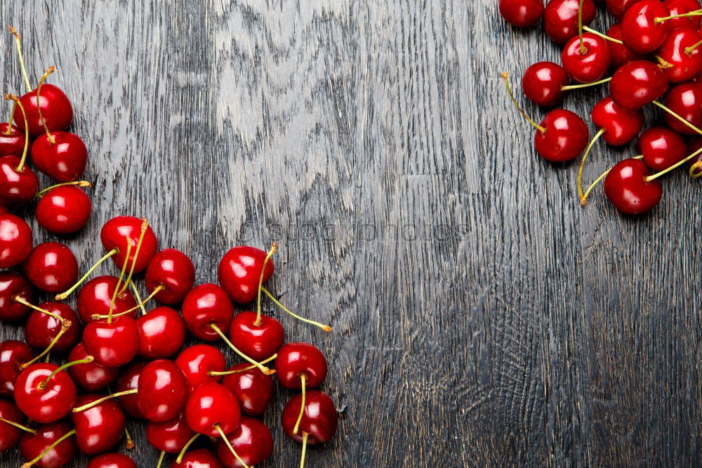 Similar – Image, Stock Photo Red cherry in a paper bag