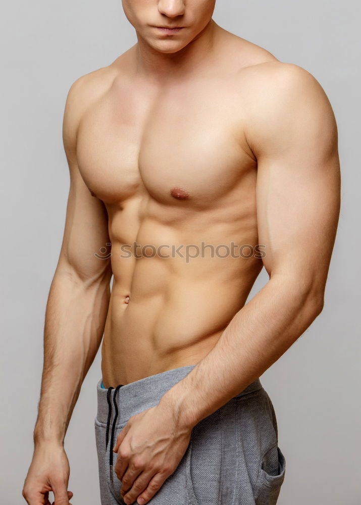 Similar – muscular male torso body