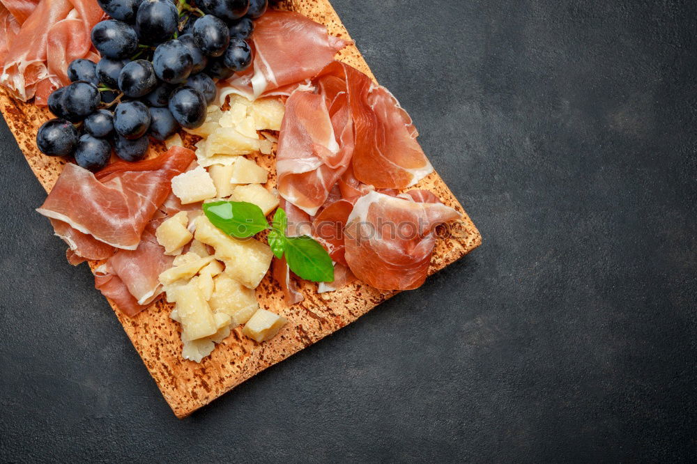 Similar – Image, Stock Photo Crispbread with ham Food