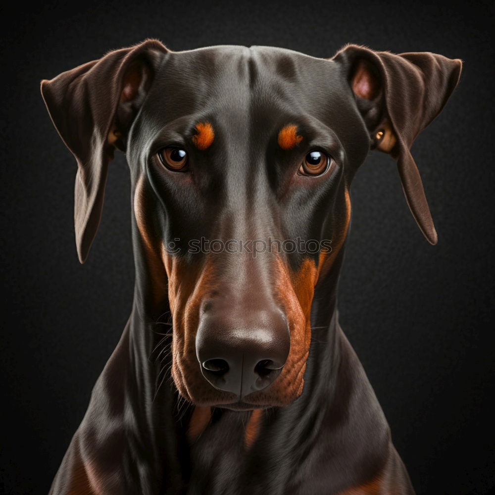Similar – Foto Bild Sich sonnender Dobermann