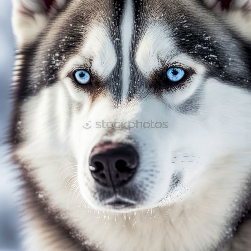 Similar – two playing huskies Winter