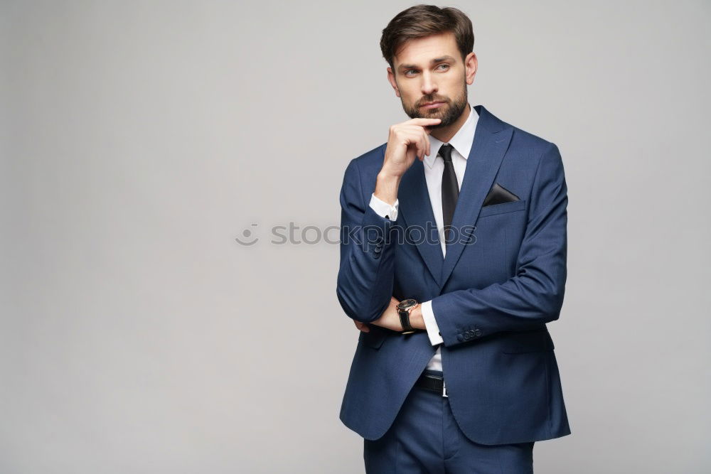 Similar – Image, Stock Photo Bearded man in urban background wearing british elegant suit