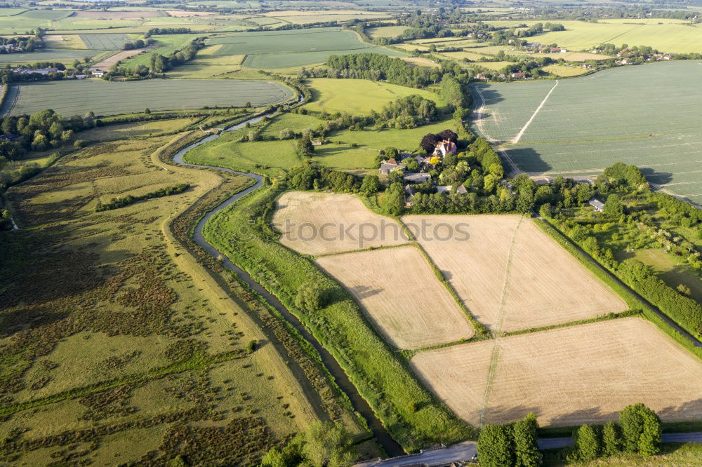 Similar – Image, Stock Photo Field, forest, meadow and river…