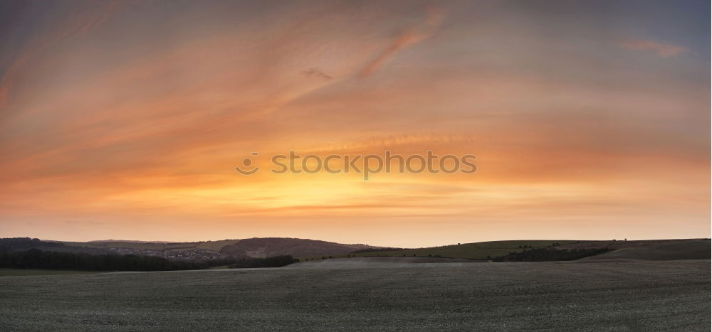 Similar – Image, Stock Photo Sunset by Snow Sky Clouds