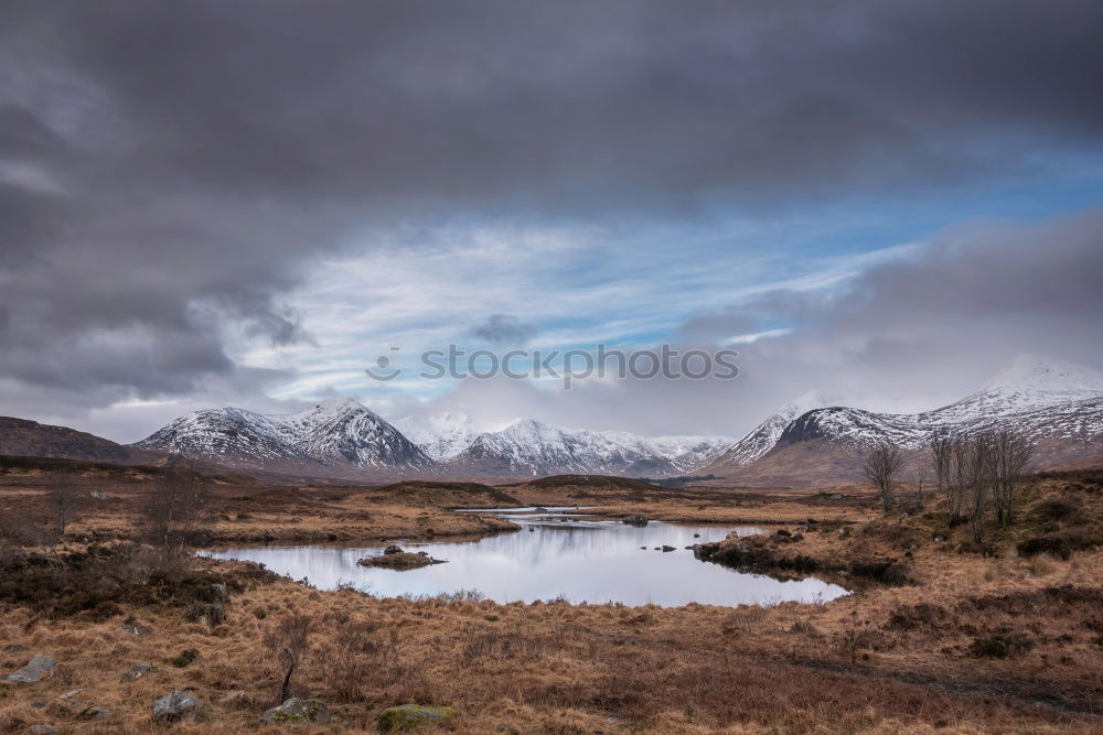 scottish landscape with distant hills