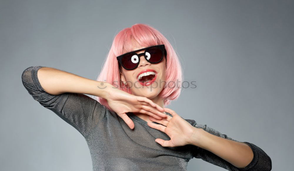 Similar – Image, Stock Photo Young cool woman in a studio shoot