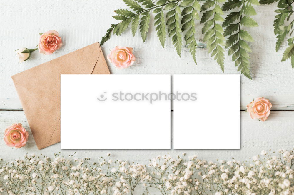 Similar – Image, Stock Photo Table with fresh green leaves and flowers