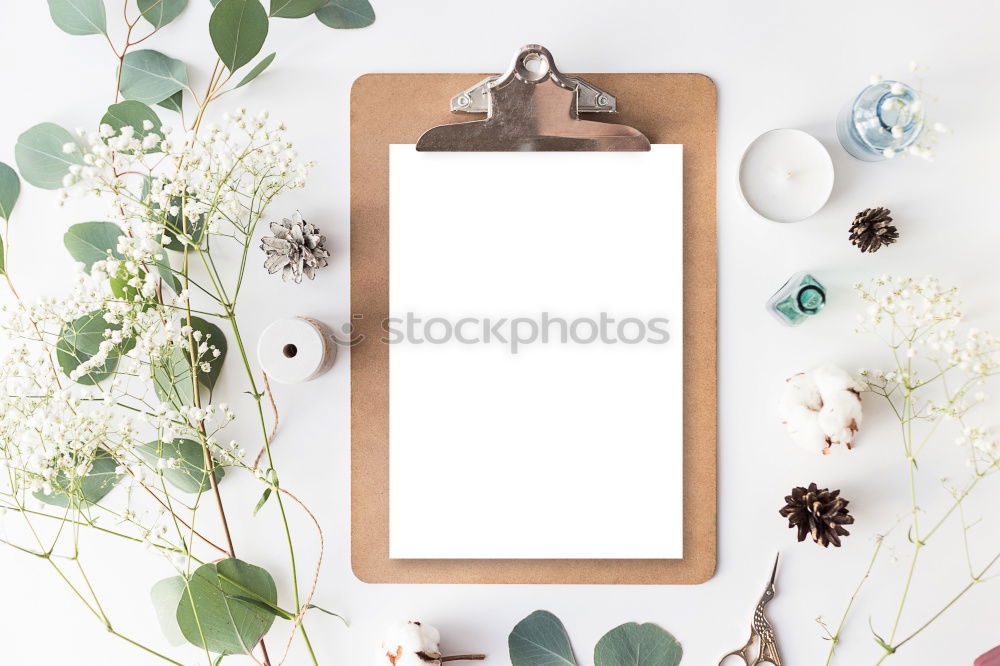 Similar – Image, Stock Photo Table with fresh green leaves and flowers