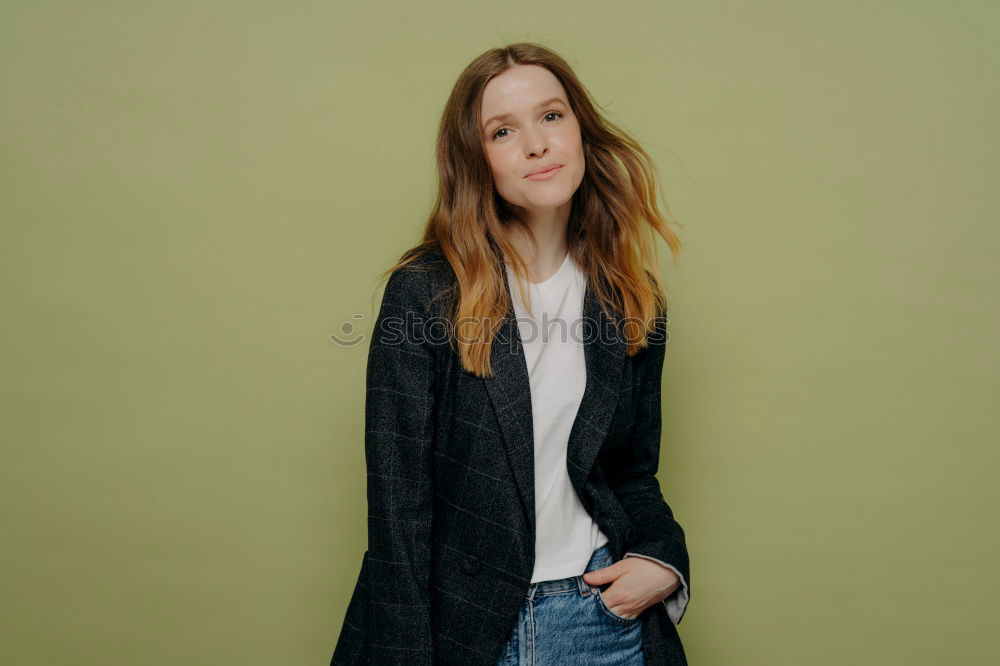 Similar – Image, Stock Photo young readhead woman relaxing at home