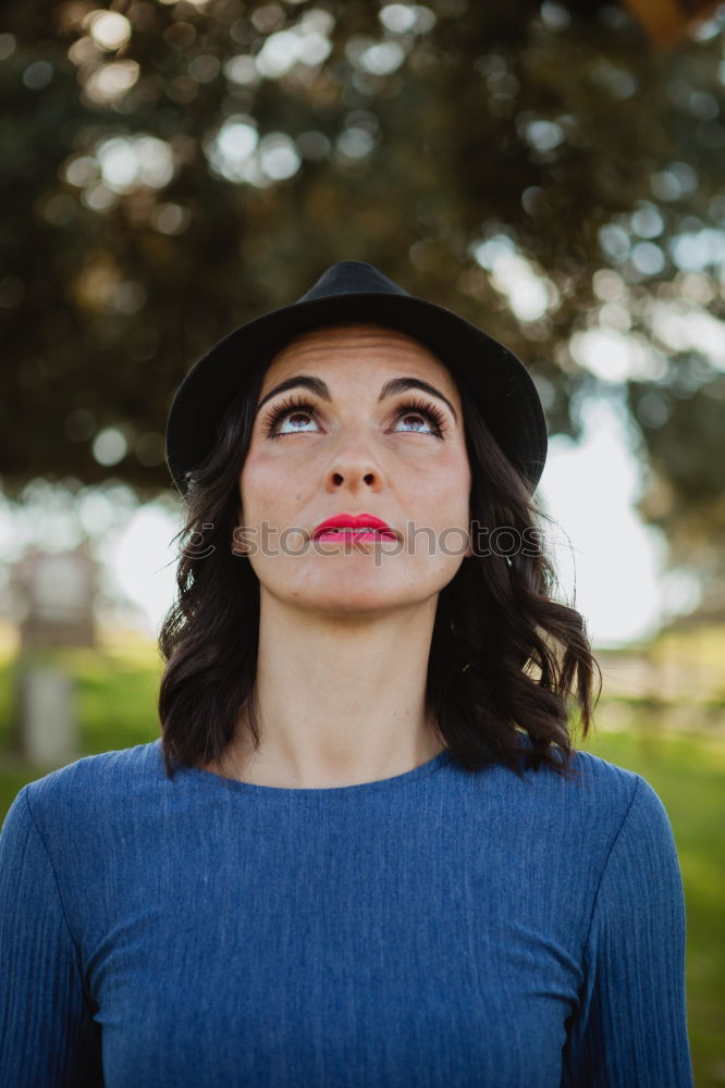 Similar – Image, Stock Photo Pretty brunette woman