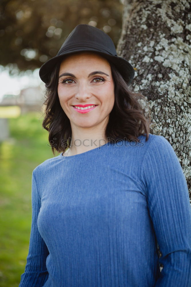 Similar – Image, Stock Photo Pretty brunette woman