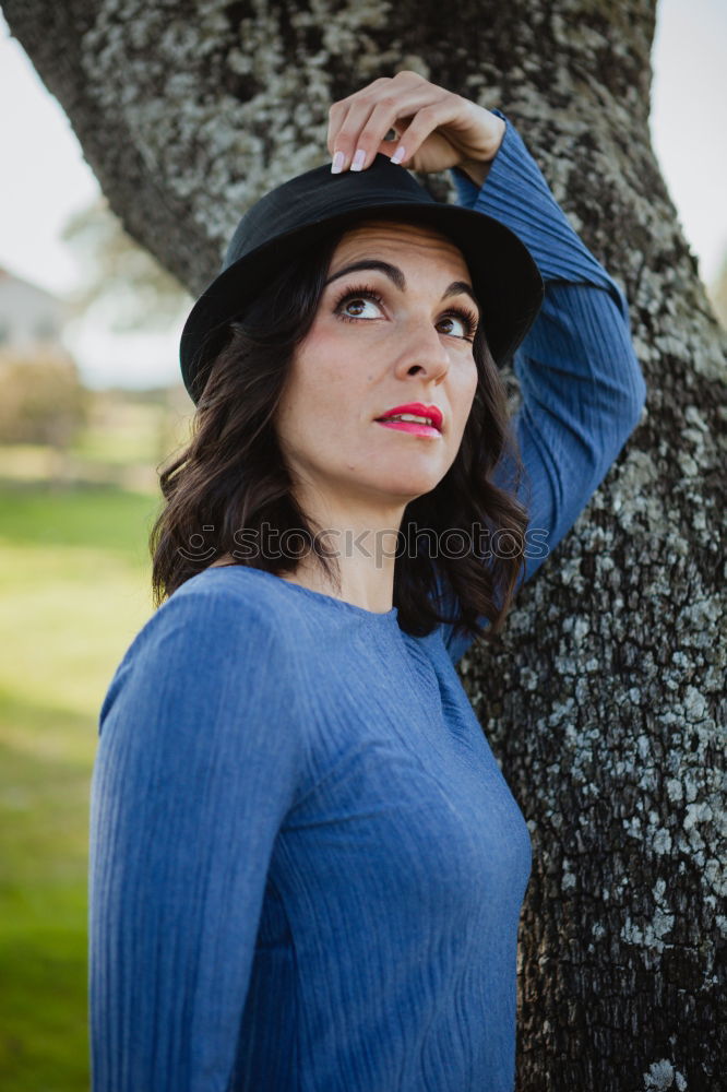 Similar – Image, Stock Photo Pretty brunette woman