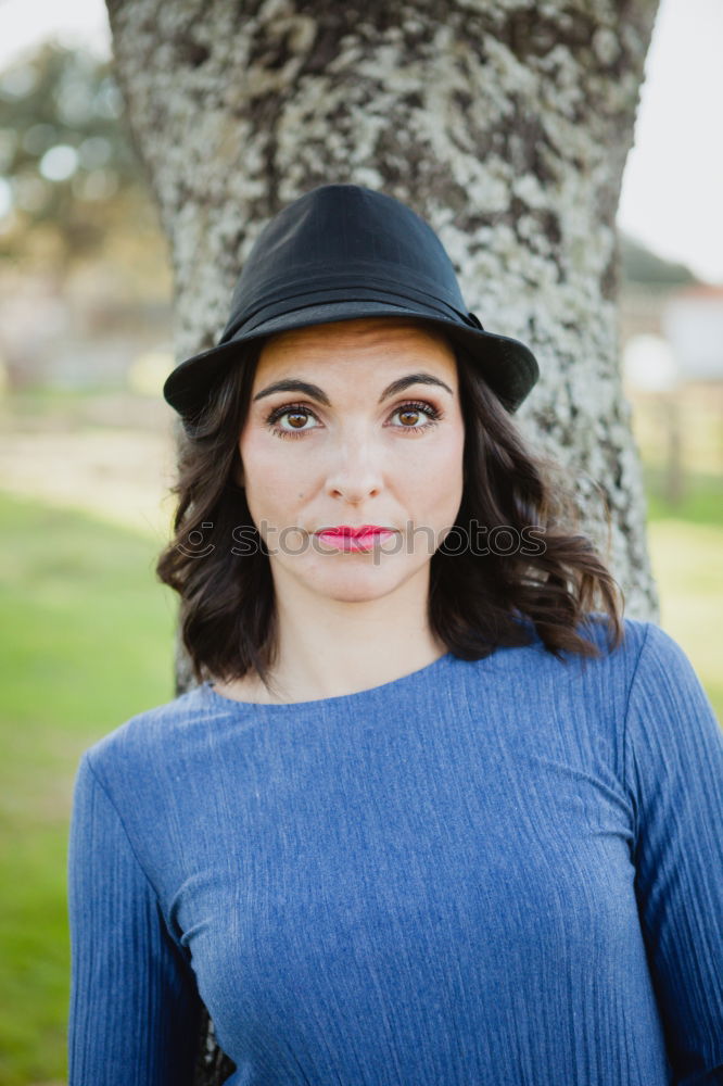 Similar – Image, Stock Photo Pretty brunette woman