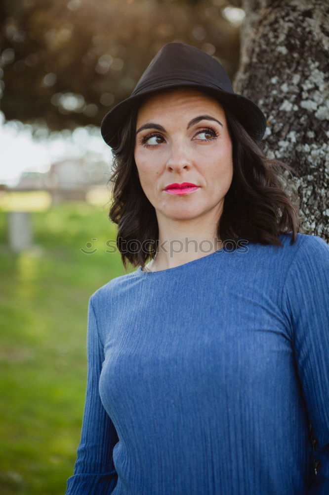 Similar – Image, Stock Photo Pretty brunette woman