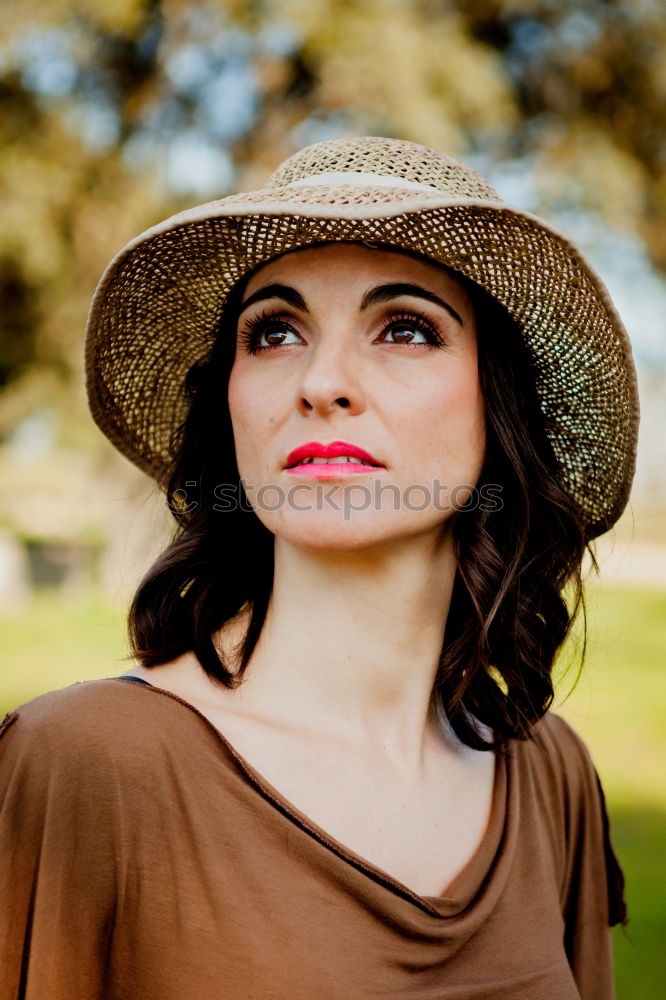 Similar – Image, Stock Photo Pretty brunette woman