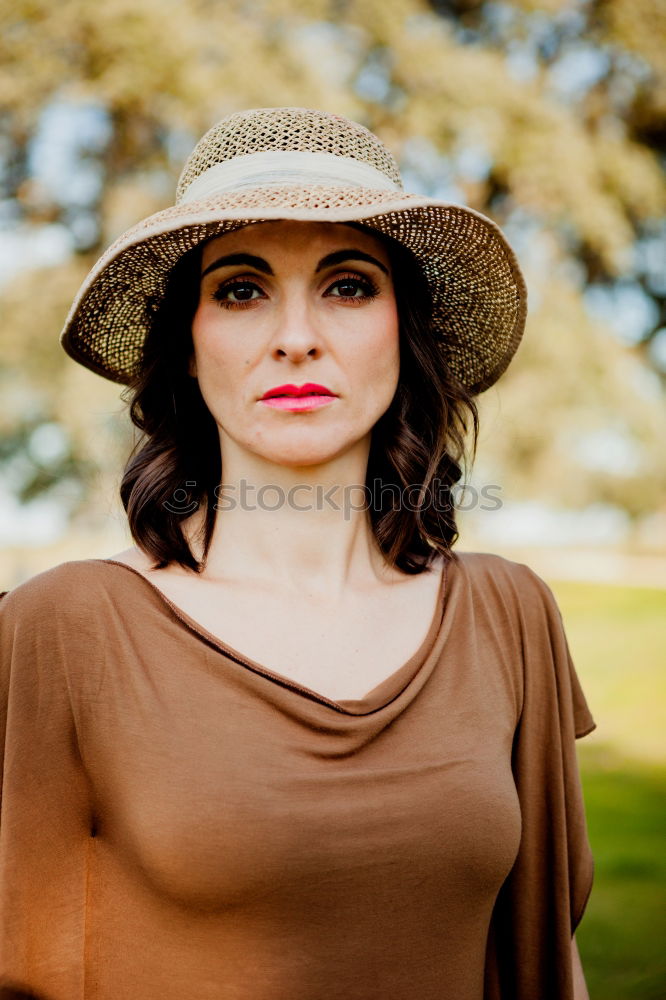 Similar – Image, Stock Photo Pretty brunette woman