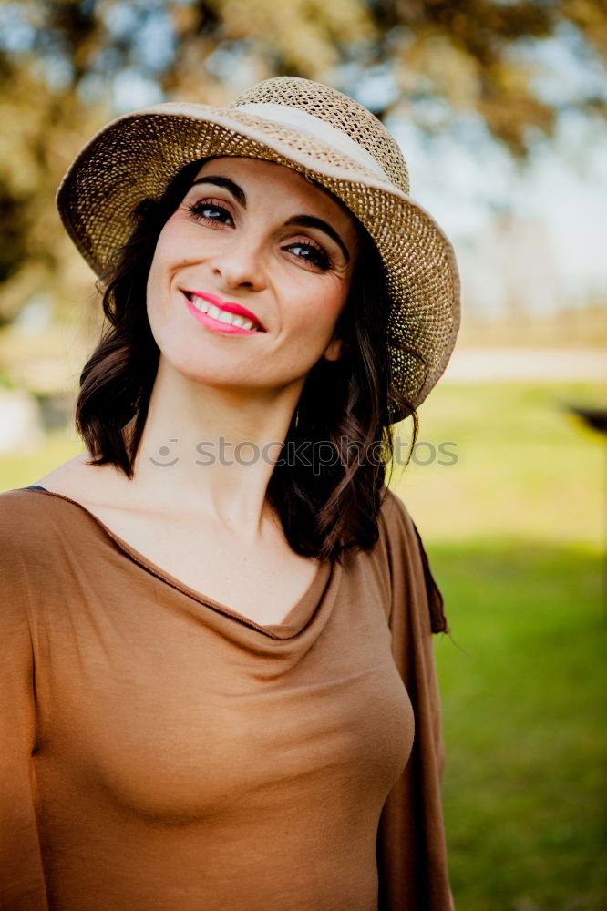 Similar – Image, Stock Photo Pretty brunette woman