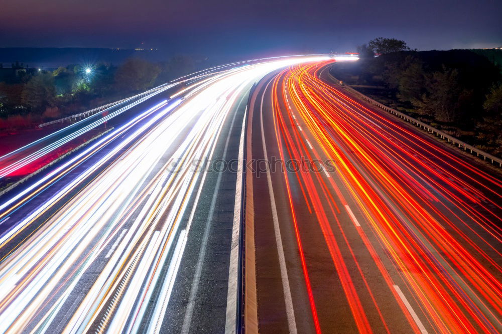 Similar – Foto Bild rush Verkehr Beton Nacht