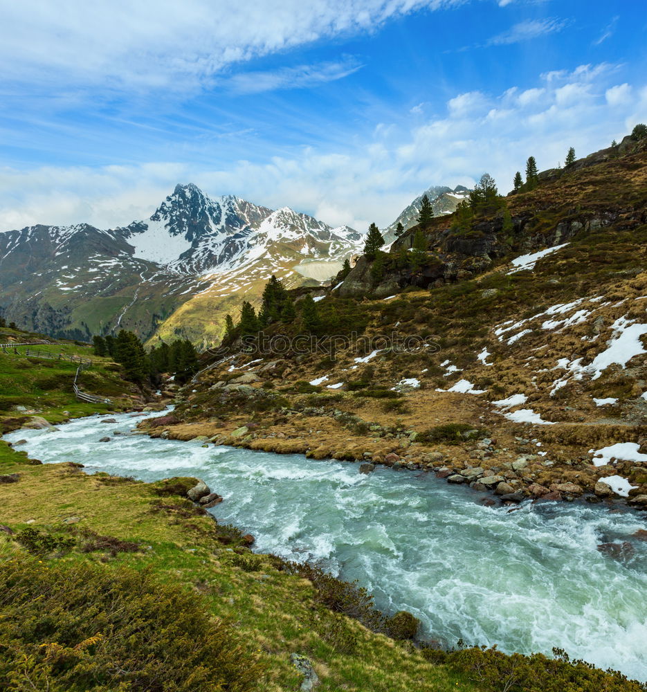 Similar – Image, Stock Photo River in the Andes in Peru