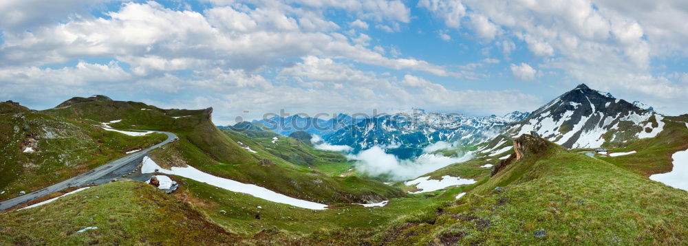 Similar – Panorama Kaprun Reservoir Mooserboden