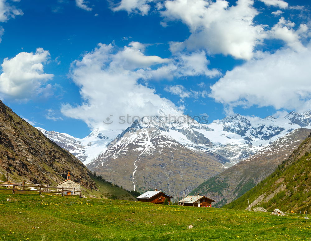 Similar – Image, Stock Photo Walser houses Saas Fee