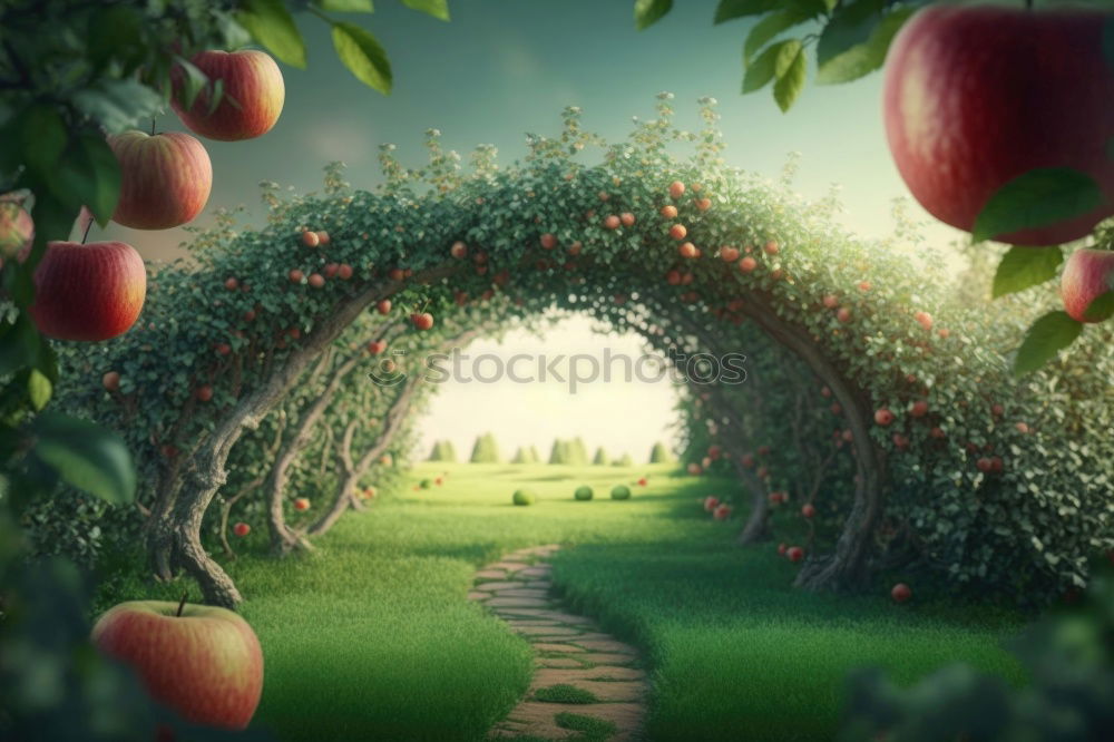 Similar – Image, Stock Photo Apple on a branch Food