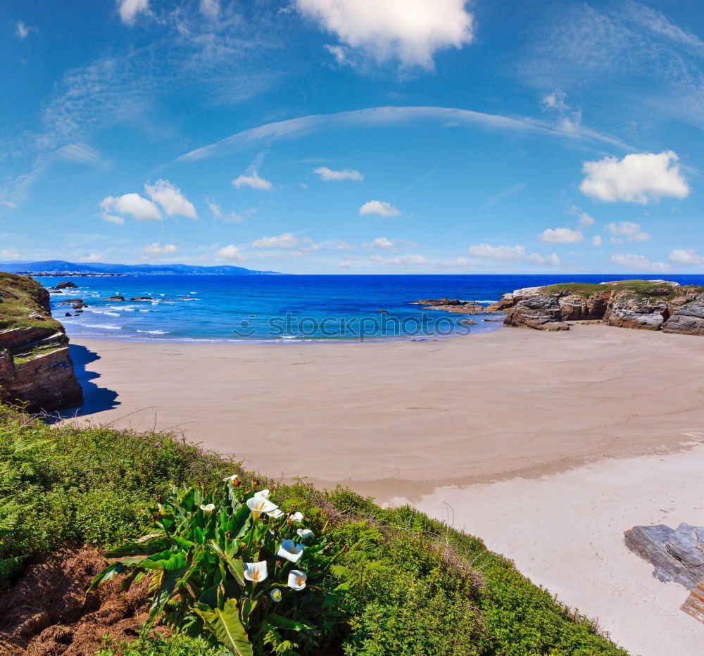 Similar – Image, Stock Photo Clachtoll Beach and campsite in Scotland