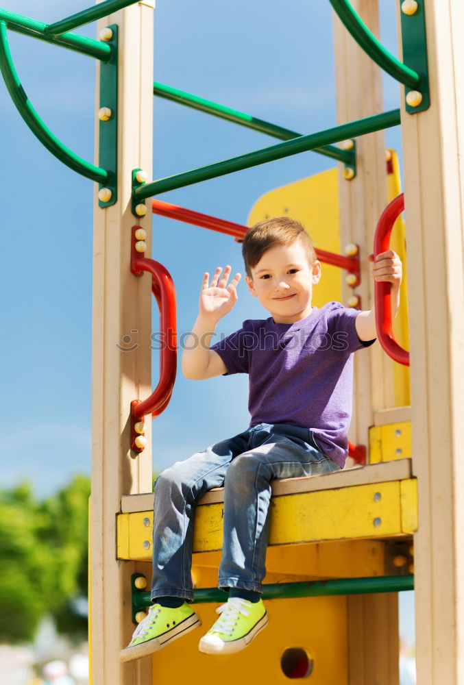 Similar – Child on a slide Joy