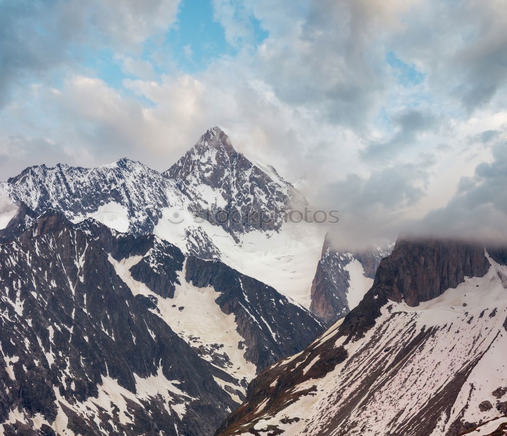 Similar – on the mountain pass of the Alps Col de l’Iseran