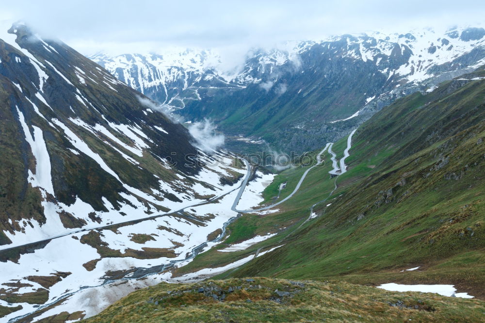 Similar – Image, Stock Photo View of the Ötztal mountains from the Rettenbach glacier