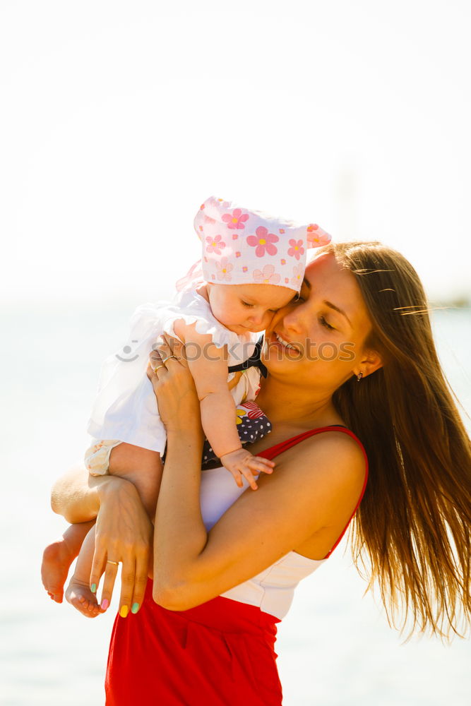 Similar – Image, Stock Photo Mom and daughter spending time in the park