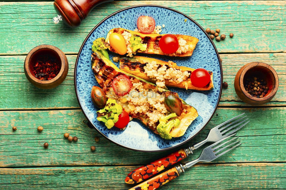 Similar – Image, Stock Photo Grilled sausages in frying pan