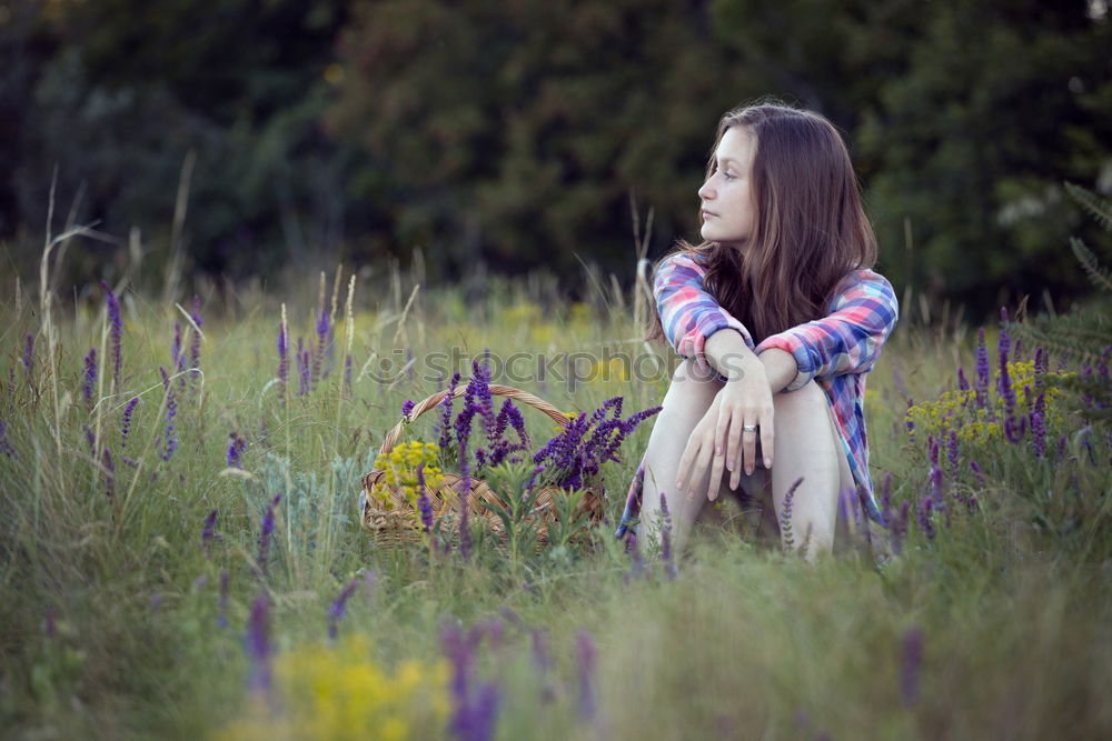 Similar – Image, Stock Photo Sylvia III Young woman