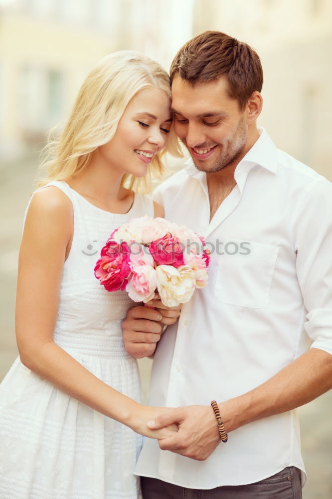 Similar – Image, Stock Photo Sensual wedding couple kissing on shoreline