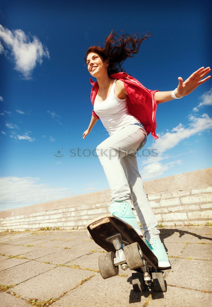 Similar – Image, Stock Photo Beautiful young loving her dog.