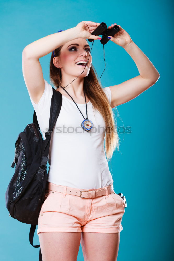 Image, Stock Photo Detail of Girl resting sitting on weights in Gym