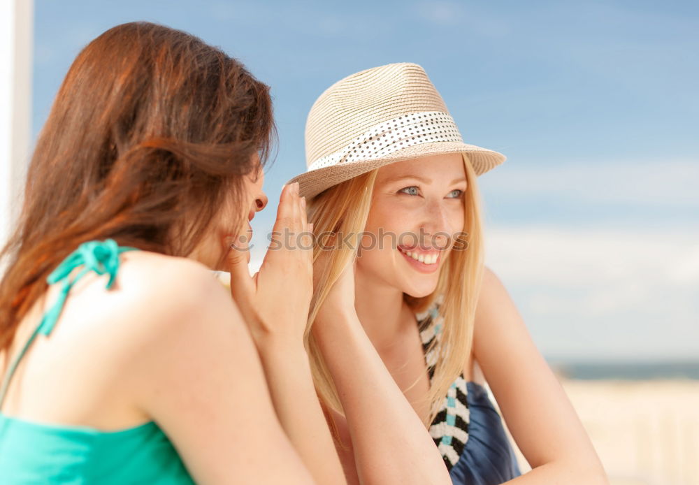 Similar – Image, Stock Photo Friends in the evening sun