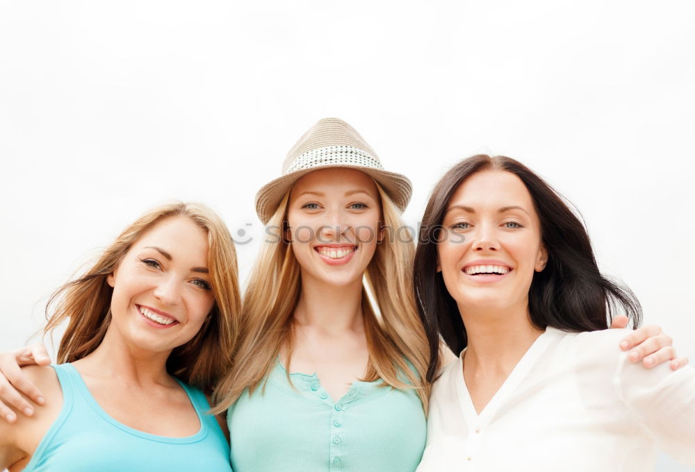 Similar – Beautiful women smiling and having fun in the park.