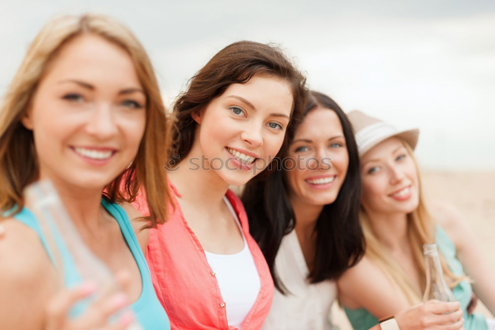 Similar – Image, Stock Photo Happy Women Taking Selfie After Outdoor Exercise