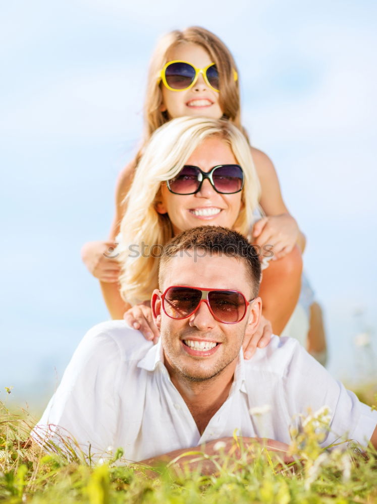 Similar – Image, Stock Photo Father and children walking on the road at the day time.
