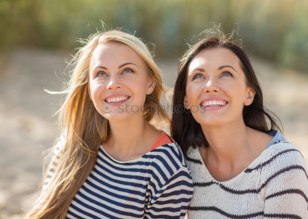 Similar – Beautiful women smiling and having fun in the park.