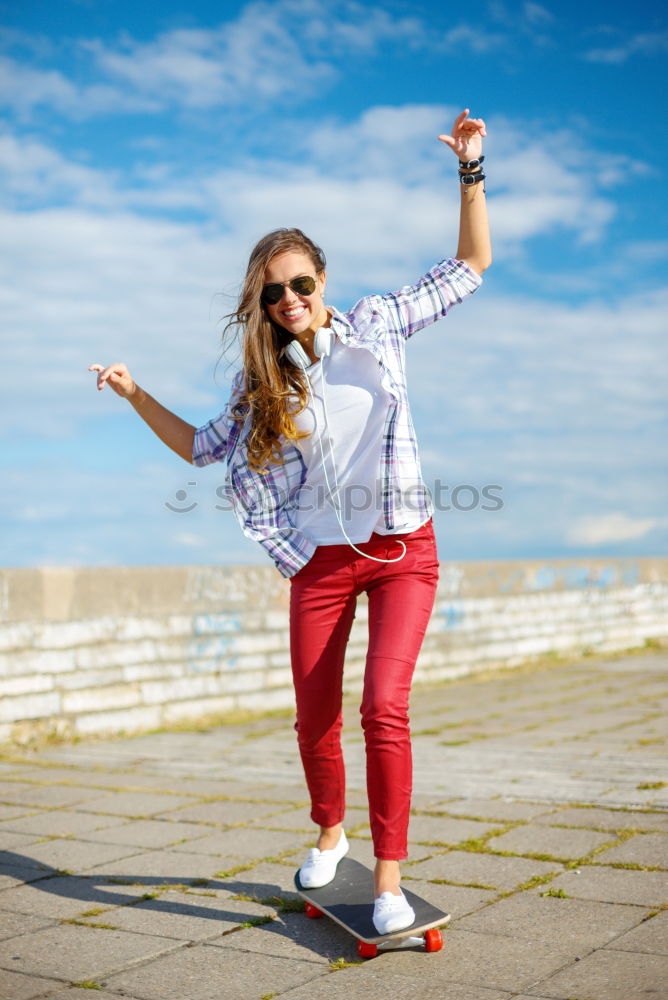 Similar – Image, Stock Photo Beautiful young mulatto woman in urban environment