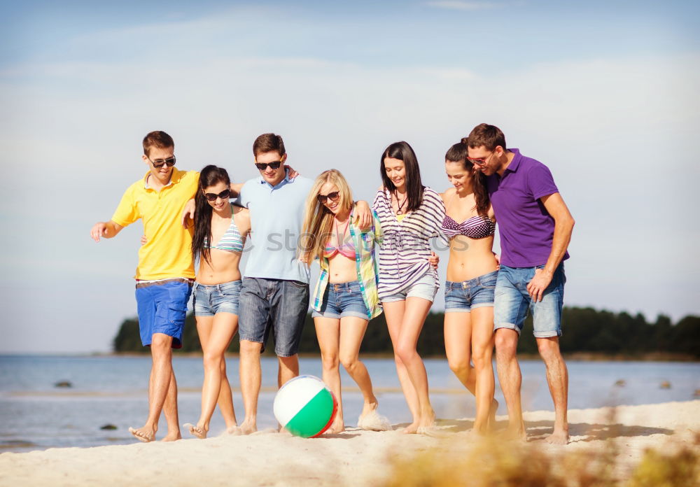 Similar – Family spending vacation time together having a snack sitting on jetty over the lake on sunny day in the summertime