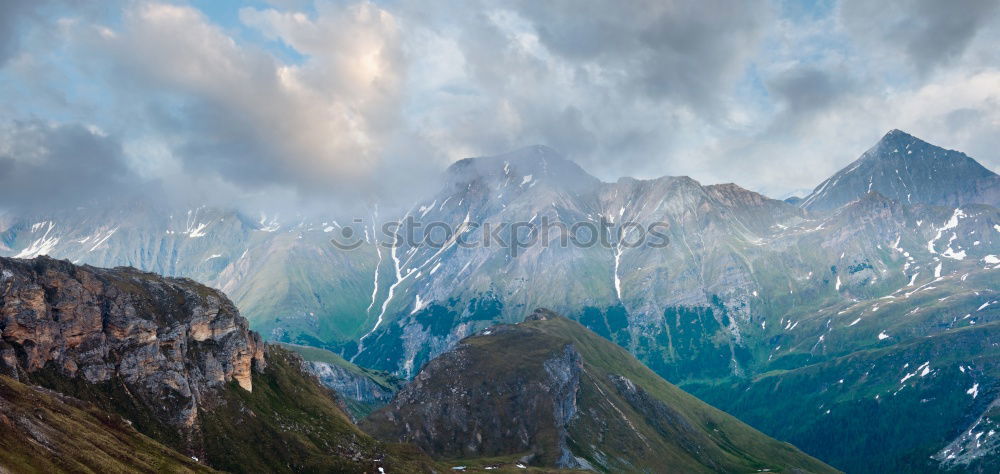 Similar – Berge in Abenddämmerung