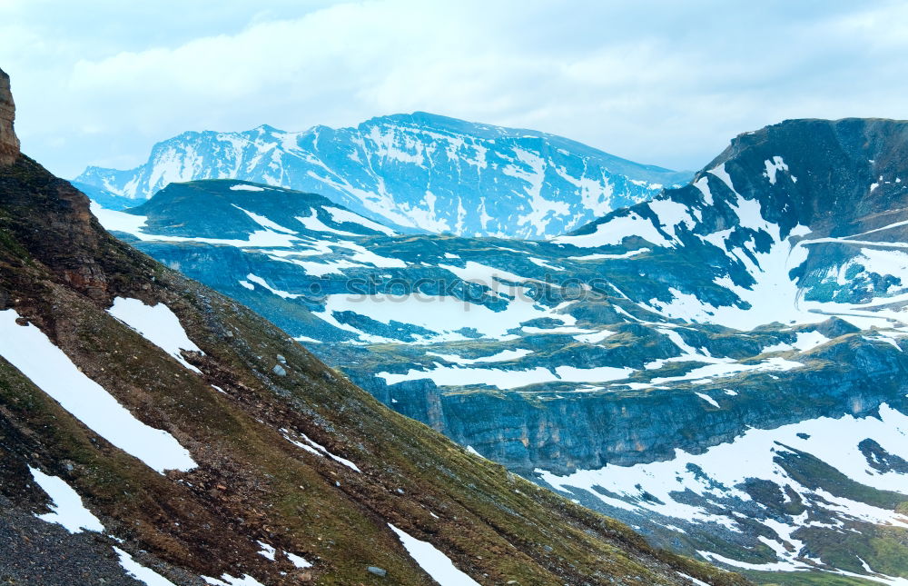 Similar – on the mountain pass of the Alps Col de l’Iseran