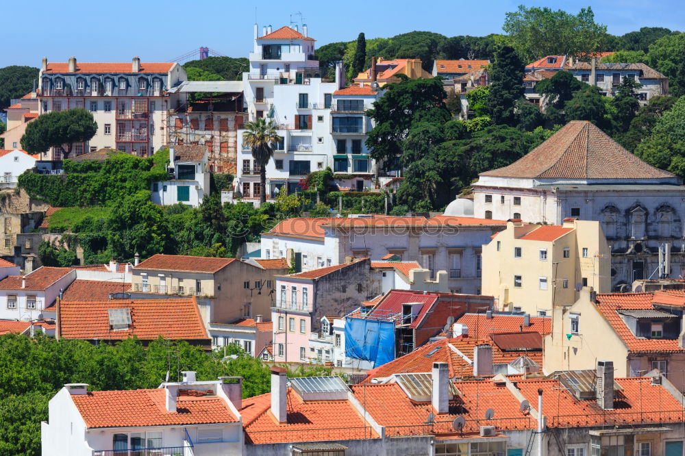 Similar – Image, Stock Photo Panoramic View Of Downtown Lisbon Skyline In Portugal