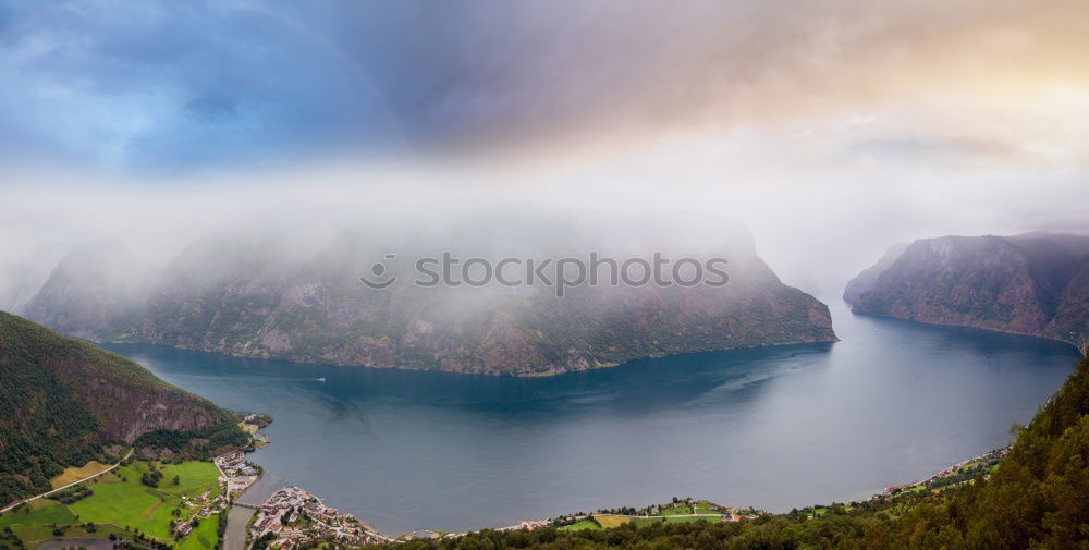 Image, Stock Photo fjord preikenstolen in Norway
